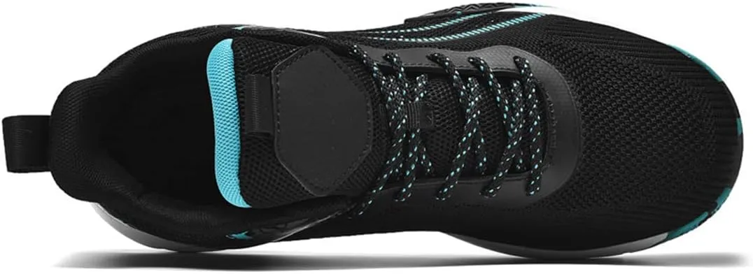 Mens Basketball Trainers, Non-Slip Big Size Basketball Fitness Sneakers Lightweight Running Walking Shoes for Men