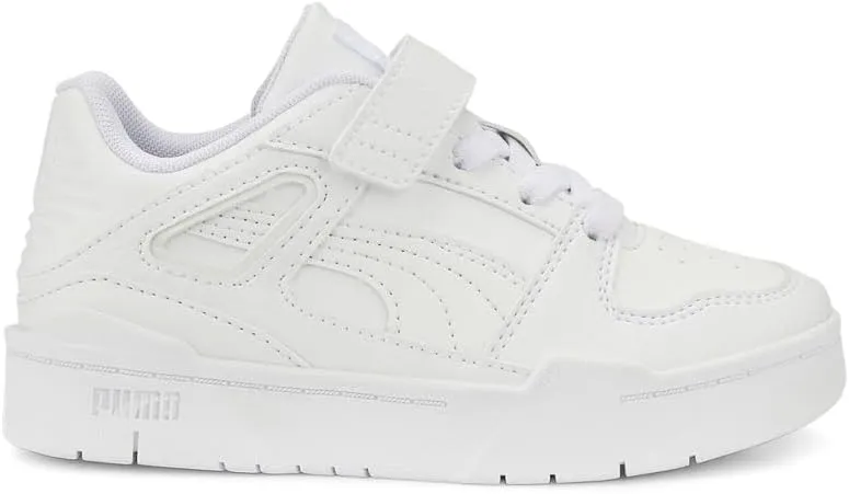 PUMA Kids Boys Slipstream Leather Lace Up Sneakers Shoes Casual - White - Size 13 M