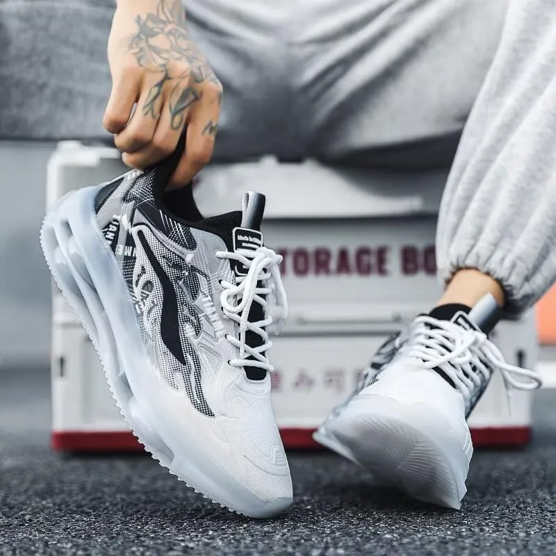 Running Shoes for Men Comfortable Cushioning Sneakers Casual Lace Up Walking Tennis Shoes House Work Athletic Gym Workout Shoes Driving Shoes for Men