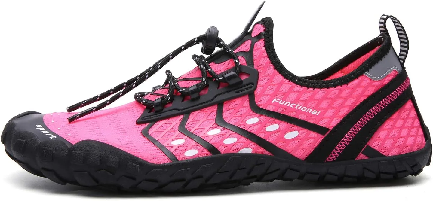 UBFEN Water Shoes Aqua Swim Shoes Mens Womens Beach Sports Quick Dry Barefoot for Boating Fishing Diving Surfing