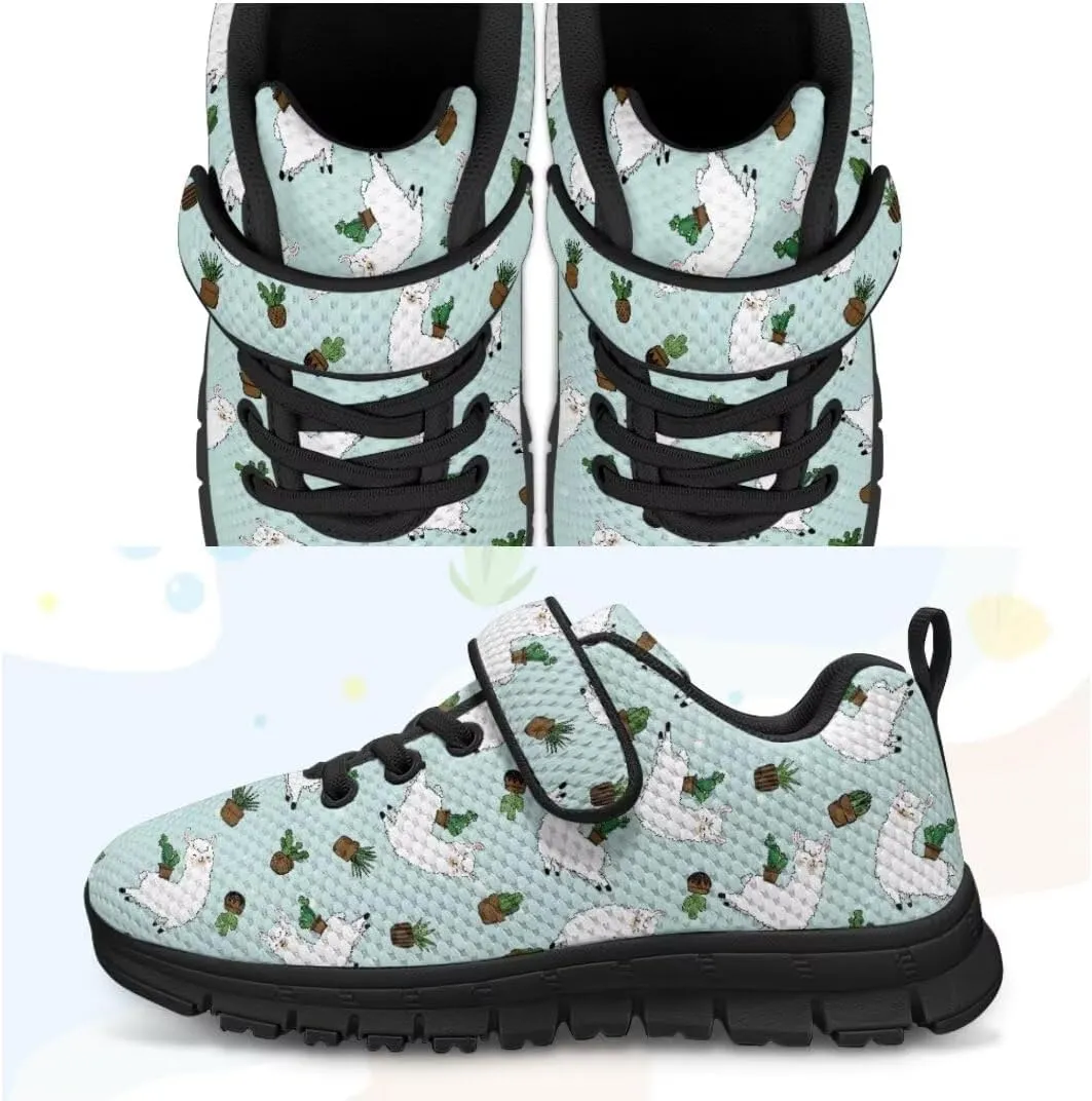 Unisex-Child Sneakers Anti-Skid Sports Shoes Kids One Strap Hook and Loop Sneakers for Camping Jogging