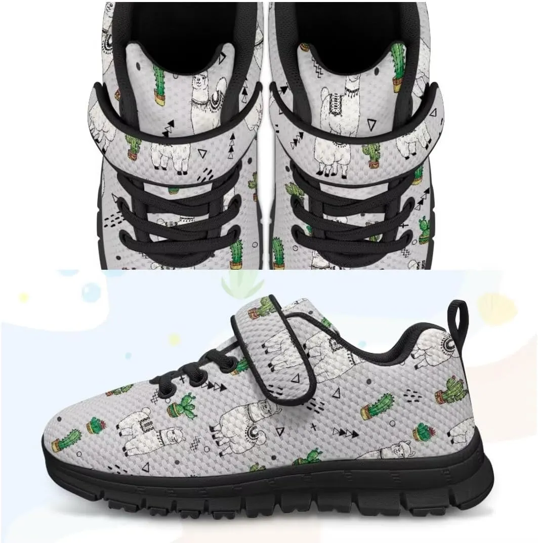 Unisex-Child Sneakers Anti-Skid Sports Shoes Kids One Strap Hook and Loop Sneakers for Camping Jogging