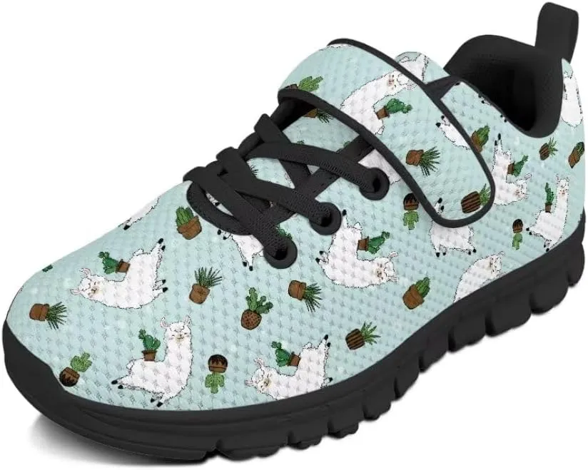 Unisex-Child Sneakers Anti-Skid Sports Shoes Kids One Strap Hook and Loop Sneakers for Camping Jogging