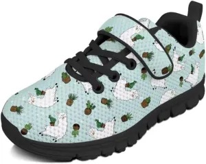 Unisex-Child Sneakers Anti-Skid Sports Shoes Kids One Strap Hook and Loop Sneakers for Camping Jogging