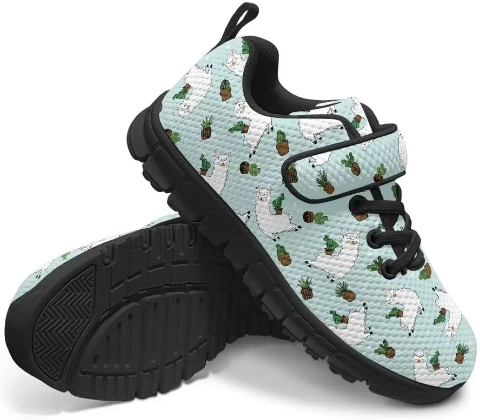 Unisex-Child Sneakers Anti-Skid Sports Shoes Kids One Strap Hook and Loop Sneakers for Camping Jogging